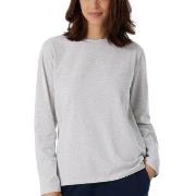 Schiesser Women Mix and Relax Long Sleeved Shirt Ljusgrå bomull 48 Dam