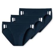 Schiesser Kalsonger 3P 95-5 Stretch Rio Slip Mörkblå bomull Large Herr