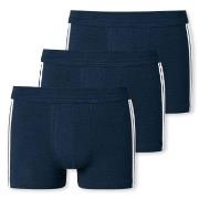 Schiesser Kalsonger 3P 95-5 Stretch Shorts Mörkblå bomull Large Herr