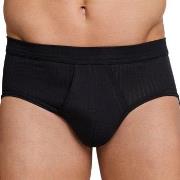 Schiesser Kalsonger 2P Sport Briefs With Fly Svart bomull X-Large Herr