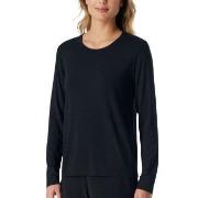 Schiesser Women Mix and Relax Longsleeved Shirt Svart modal 48 Dam