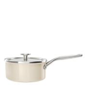 Kitchenaid - KitchenAid Steel Core Enamel Kastrull med lock 18 cm Kräm