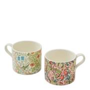 Spode - Morris & Co Mugg 2-pack Blackthorn & Golden Lily