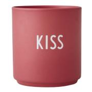 Design Letters - Favourite Mugg Kiss 25 cl Rose