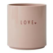 Design Letters - Mini Favourite Mugg 17,5 cl Love Nude