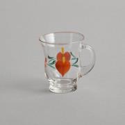 Vintage - Glögglas med Hjärtdekor
