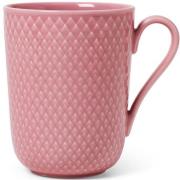 Lyngby Porcelæn - Rhombe Color Mugg m Handtag 33 cl Rosa