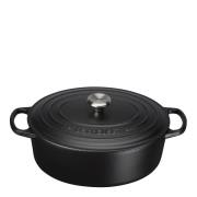 Le Creuset - Signature Gjutjärnsgryta oval 27 cm 4,1 L Svart Matt