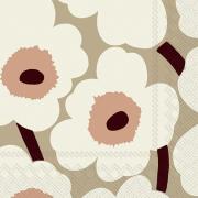 Marimekko - Servett Unikko 33x33 cm Creme