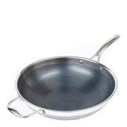 Hexclad - Hybrid Wok 30 cm Silver/Svart