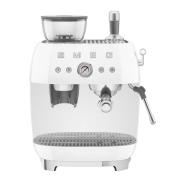 SMEG - Smeg Manuell Kaffemaskin med Kvarn EGF03 Vit