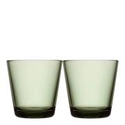 iittala - Kartio Glas 21 cl 2-pack Tallgrön