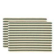Södahl - Statement Stripe Bordstablett 33x48 cm 2-pack Grön