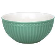 GreenGate - Everyday Alice frukostskål 45 cl dusty green