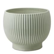 Knabstrup Keramik - Ytterkruka Räfflor 16,5 cm Mintgrön