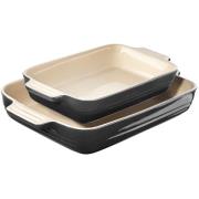 Le Creuset - Ugnsformset Stengods 25+32 cm flint