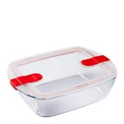 Pyrex - Cook & Heat Ugnsform med Lock 28x20x8 cm