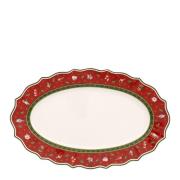 Villeroy & Boch - Toy's Delight serveringsfat 38x23,5 cm röd/vit