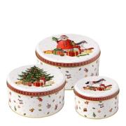 Villeroy & Boch - Winter Collage kakburk set 3 delar vit