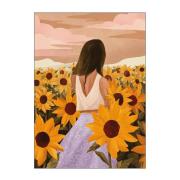 Poster & Frame - Goed Blauw poster 50x70 cm sunflower evenings