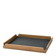 LIND DNA - Airy teak bricka 30,1x30,1 cm nupo antracit