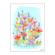 Poster & Frame - Anna Thomsen poster 50x70 cm field of flowers no3