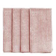 Chamois - Stripe servett 50x50 cm 4-pack röd