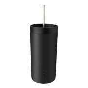 Stelton - To Go Sip termomugg med sugrör 40 cl soft svart