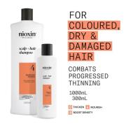 NIOXIN Scalp and Hair Thickening System 4 Shampoo for Coloured Dry and...