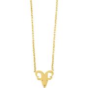 A&C Oslo Zodiac Steel Gold Necklace Aries