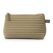 Ceannis Cosmetic S Taupe Soft Quilted Stripes B21*H12*D6CM