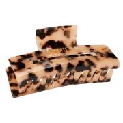 Lenoites Premium Eco-Friendly Hair Claw Nude Leopard