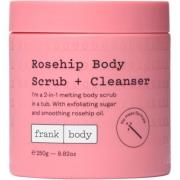 Frank Body Rosehip Body Scrub + Cleanser 250 g