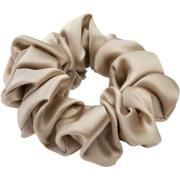 Lenoites Mulberry Silk Scrunchie Antique Gold