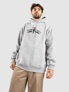 Pass Port Thistle Embroidery Hoodie grey heather