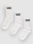 Vans Classic Crew (6.5-10, 3Pk) Strumpor white