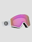 Electric EK1 Matte White Goggle pink chrome