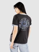 Rip Curl San Carlos Ringer T-Shirt washed black