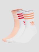 adidas Originals Crew 3 Pack Socks white/glopnk/white