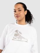 New Balance Oversized Flower T-Shirt white