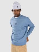 HUF Set Triple Triangle Crewneck Tröja slate blue