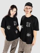 Poetic Collective Three Prints T-Shirt black