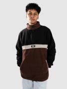 Blue Tomato 1/4 Placket Half-Zip Fleecetröja black/gray/choc