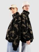 Urban Classics Oversized Pattern Teddy Troyer Half-Zip Fleecetröja oli...