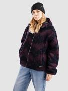 Iriedaily Pat Teddy Jacka navy red