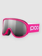 POC Pocito Retina Fluorescent Pink Goggle partly sunny silver