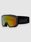 Sinner Duck Mountain Matte Black Kids Goggle double full red mirror