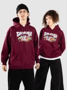 Thrasher Blood Bath Hoodie maroon