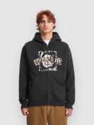 Volcom Stick Stoner Hoodie med Dragkedja antique black