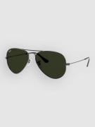 Ray-Ban Aviator Large Metal Gunmetal Solglasögon g/15 green
